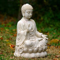 Outdoor decorative antique white marble stone religious buddha statues